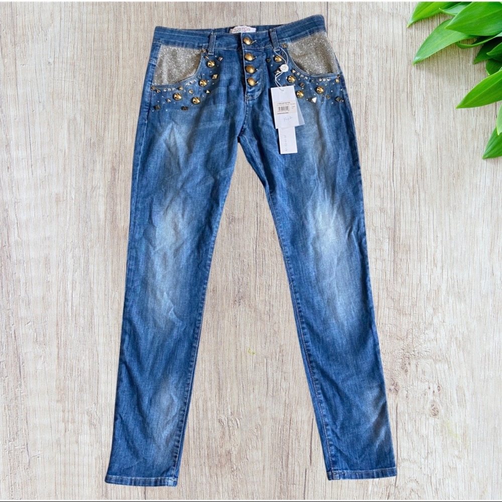 NWT || JUSTOR Bedazzled Jeans
